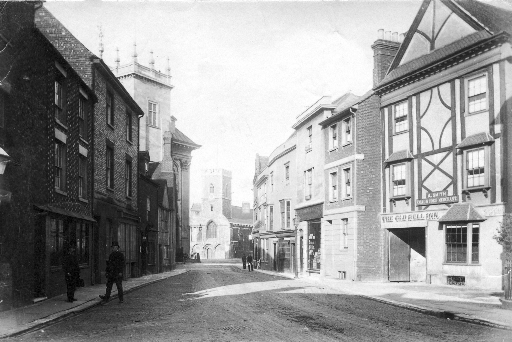 View up East St Helen Street towards St Nicolas' Church - Friends of ...